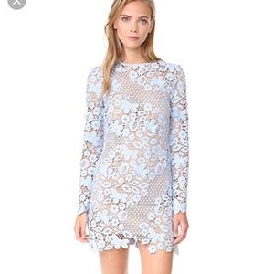 NWT Self Portrait 3D Floral Lace Mini Dress